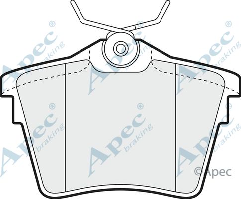 APEC BRAKING Комплект тормозных колодок, дисковый тормоз PAD1426
